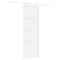 Porte coulissante  avec quincaillerie 'ORKDAL'Bois massif pin blanc