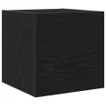 Meuble TV mural  en chêne noir 30,5x30x30 cm