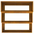 jardinière 3 niveaux 90x90x35 cm en Acier Corten