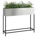 Jardinier surélevé  100x26x82 cm en Acier Inoxydable
