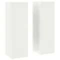 Supports de Plantes Pillar 2 pcs Blanc 24x24x75 cm Acier