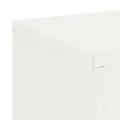 Supports de Plantes Pillar 2 pcs Blanc 24x24x75 cm Acier