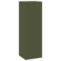 Supports de Plantes d'Extérieur Pilier 2 pcs Vert Olive 24x24x75 cm Acier