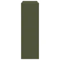 Supports de Plantes d'Extérieur Pilier 2 pcs Vert Olive 24x24x75 cm Acier