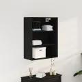 Armoire murale suspendue Chêne Noir 69,5 x 32,5 x 90 cm