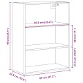 Armoire murale suspendue Chêne Noir 69,5 x 32,5 x 90 cm