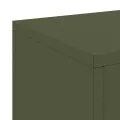 Supports de Plantes Extérieurs Pillar 2 pcs Vert Olive 24x24x55 cm Acier