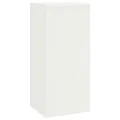 Supports de Plantes d'Extérieur set de 2 blancs, 24x24x55 cm, Acier