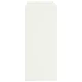Supports de Plantes d'Extérieur set de 2 blancs, 24x24x55 cm, Acier