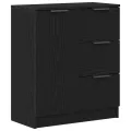 Buffet en chêne noir  60x30x70 cm en bois d'ingénierie