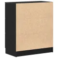 Buffet en chêne noir  60x30x70 cm en bois d'ingénierie