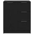 Buffet en chêne noir  60x30x70 cm en bois d'ingénierie