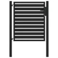 Portail de jardin verrouillable noir 100x100 cm aluminium