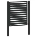 Portail de jardin verrouillable noir 100x100 cm aluminium