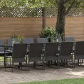 Ensemble de jardin de 22 pièces  avec coussins en acier et textilène