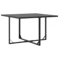 Ensemble de repas de jardin 6 pièces  avec coussins en acier et poly rotin