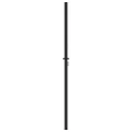 Portail de jardin verrouillable noir 100x200 cm aluminium