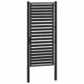 Portail de jardin verrouillable noir 100x200 cm aluminium