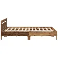 Cadre de lit en pin Bois ancien Bois de pin massif 180 x 200 cm