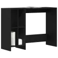 Bureau  Noir Chêne 102,5x35x75 cm en bois d'ingénierie
