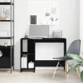Bureau  Noir Chêne 102,5x35x75 cm en bois d'ingénierie