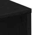 Bureau  Noir Chêne 102,5x35x75 cm en bois d'ingénierie