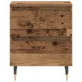 Armoires de chevet  2 pcs Bois ancien 40x35x50 cm Bois reconstitué