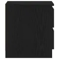 Table de chevet en chêne noir 50x40x43,5 cm en bois d'ingénierie