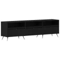Meuble TV Noir 150x30x44,5 cm en bois d'ingénierie