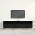Meuble TV Noir 150x30x44,5 cm en bois d'ingénierie