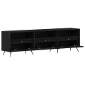 Meuble TV Noir 150x30x44,5 cm en bois d'ingénierie