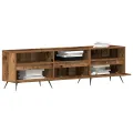 Buffet TV en bois vieilli 150x30x44,5 cm en bois d'ingénierie