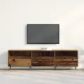 Buffet TV en bois vieilli 150x30x44,5 cm en bois d'ingénierie