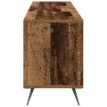 Buffet TV en bois vieilli 150x30x44,5 cm en bois d'ingénierie