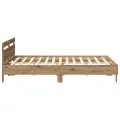 Cadre de Lit en Bois Chêne Artisanal Bois Massif 200 x 200 cm