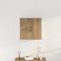 Meuble mural  En chêne artisanal 60x31,5x60 cm En bois d'ingénierie