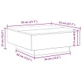 Table basse  avec lumières LED Chêne noir 80x80x31 cm