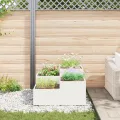 Jardinière  80x80x48 cm Acier Blanc