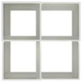 Jardinière  80x80x48 cm Acier Blanc