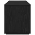 Meuble TV  Noir Chêne 120x30x40,5 cm en bois de génie