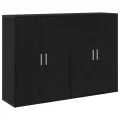 Buffets 2 pcs Chêne noir 60x31x84 cm Bois d'ingénierie