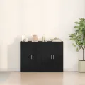 Buffets 2 pcs Chêne noir 60x31x84 cm Bois d'ingénierie