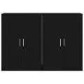 Buffets 2 pcs Chêne noir 60x31x84 cm Bois d'ingénierie