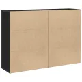 Buffets 2 pcs Chêne noir 60x31x84 cm Bois d'ingénierie