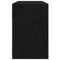 Étagères murales  2 pièces Chêne noir 60x15x23 cm en bois d'ingénierie