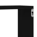 Étagères murales  2 pièces Chêne noir 60x15x23 cm en bois d'ingénierie
