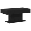 Table basse  en bois noir 96x50x45 cm, en bois d'ingénierie