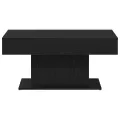 Table basse  en bois noir 96x50x45 cm, en bois d'ingénierie