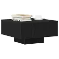 Table basse  en chêne noir 60x60x31,5 cm en bois aggloméré