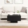 Table basse  en chêne noir 60x60x31,5 cm en bois aggloméré
